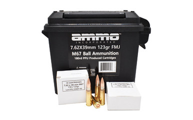 O INC 7.62X39MM 123GR FMJ 180RD Ammo