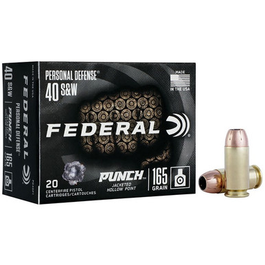 S&W 165GR JACKETED HOLLOW POINT 20/BOX Ammo