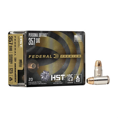  SIG 125GR HST JACKETED HOLLOW POINT 20/BOX Ammo