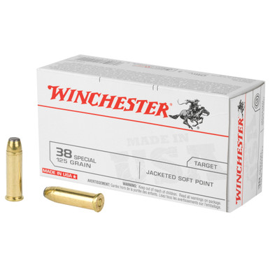  USA 38SPL 125GR JSP 50/BOX Ammo
