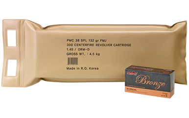  BRNZ 38SPL 132GR FMJ 6 BX BP Ammo