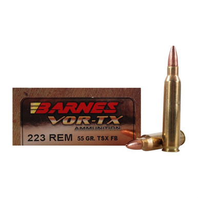  REMINGTON 55GR TRIPLE-SHOCK X FLAT BASE 20/BOX Ammo