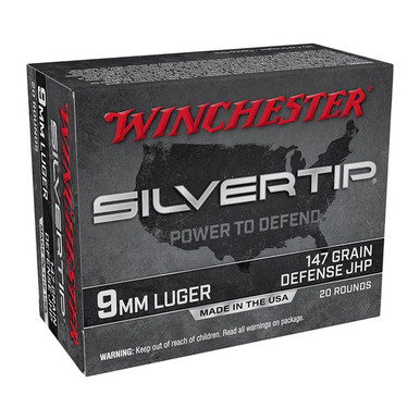  SILVERTIP 9MM 147GR HP 20/200 Ammo