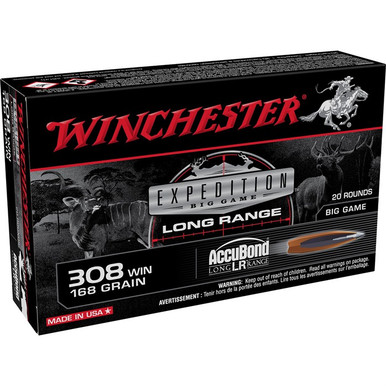  308WIN 168GR ACCUBOND LR 20/Box Ammo