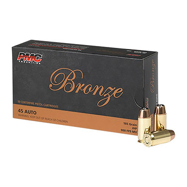  BRNZ 45ACP 185GR JHP 50/BOX Ammo