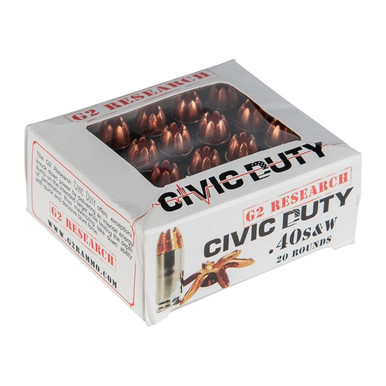  CIVIC DUTY 40S&W 122GR 20/BOX Ammo