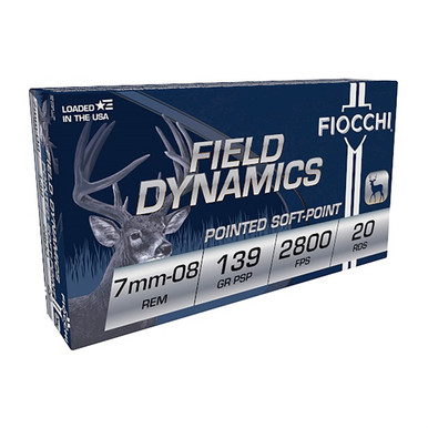 -08 REMINGTON 139GR POINTED SOFT POINT 20/BOX Ammo