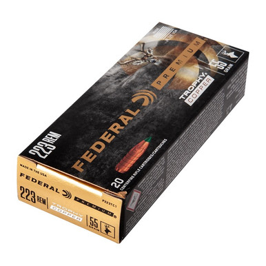  REMINGTON 55GR TROPHY COPPER 20/BOX Ammo