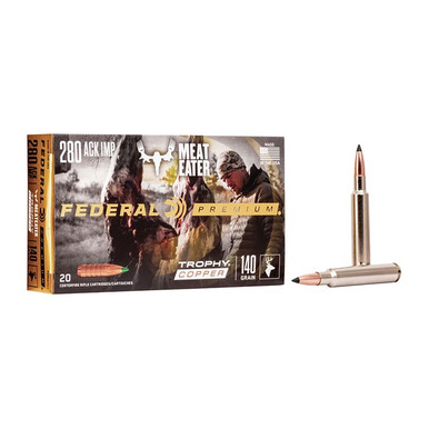  ACKLEY IMPROVED 140GR TROPHY COPPER 20/BOX Ammo