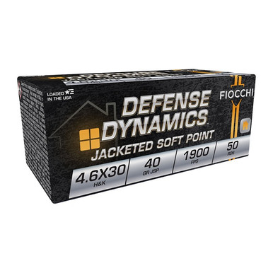 4.6X30MM 40GR JACKETED SOFT POINT 50/BOX Ammo