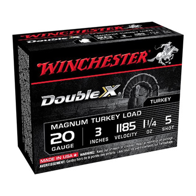 WIN DBL X MAG TRKY 20GA 3 #5 10/BOX DBL X MAG TRKY 20GA 3 #5 10/BOX Ammo