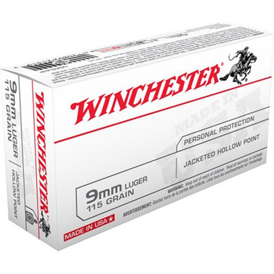  USA 9MM 115GR JHP 50/BOX Ammo