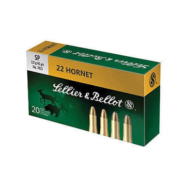 S&B 22 HORNET 45GR SP 20/1800 22 HORNET 45GR SP 20/1800 Ammo
