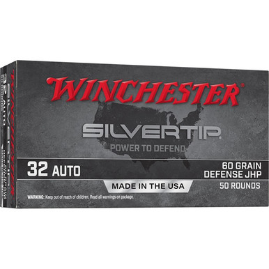  SILVERTIP 32AUTO 60GR JHP 50/500 Ammo