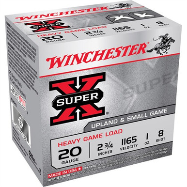 ER-X GAME LOAD 20GA 2-3/4 1 OZ #8 SHOT 25/BOX Ammo