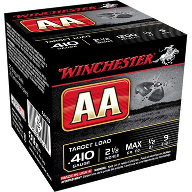  AA 410GA 2.5 #9 25/Box Ammo
