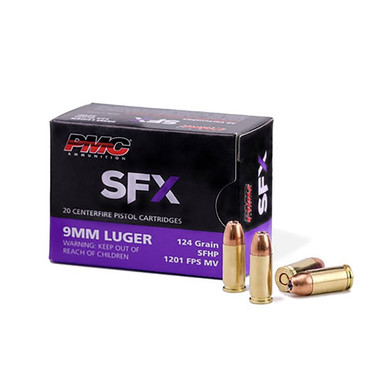  LUGER 124GR SFX HOLLOW POINT 50/BOX Ammo