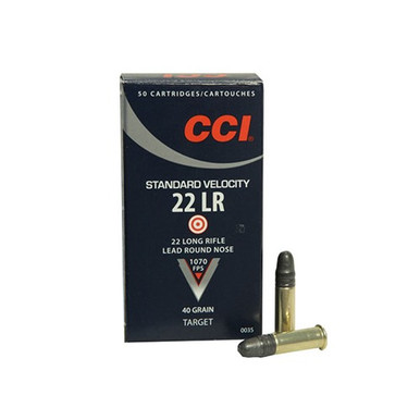  Ammunition 22 LONG RIFLE 40Grain LEAD ROUND NOSE 50 Rounds Per Box Ammo