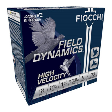 GAUGE 2-3/4 1-1/4 OZ #5 SHOT 25/BOX Fiocchi Ammunition Ammo