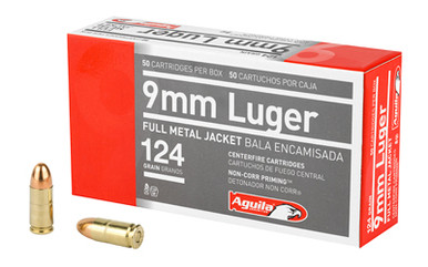 ila Ammunition Pistol 9MM 124 Grain Full Metal Jacket 50 Round Box 1E092110 Ammo