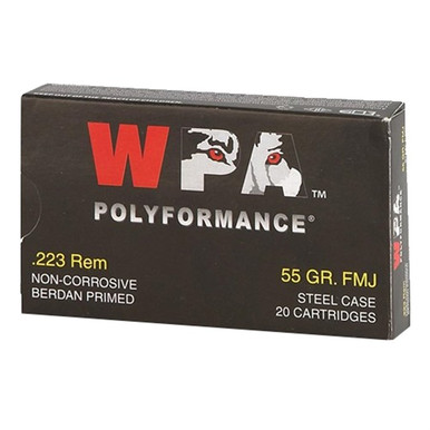  REMINGTON 55GR FULL METAL JACKET 20/BOX Wolff Ammo