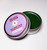 The image showcases an Aluminum Tin Cream Jar filled with Australia CBD balm, featuring a sleek, minimalist design. The purple label adds a vibrant pop of color, clearly displaying product details. The tin jar is compact and refillable, emphasizing eco-friendliness and sustainability. Set against a clean white background, the design conveys a sense of premium quality and natural wellness. The smooth, metallic finish of the jar contrasts beautifully with the bold, purple label, highlighting the product's high-end, therapeutic nature.