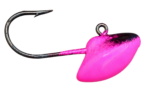 Erie Short Shank Jig in Pink and Black Nose