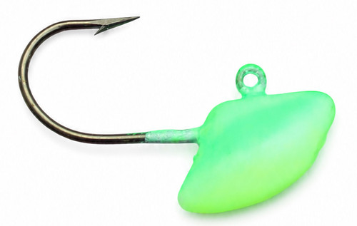 Erie Short Shank Jig in Lemon and Lime Splash on a white background