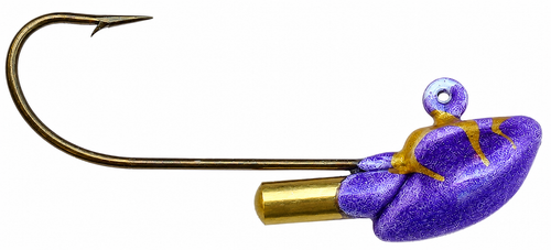 Big Sky Jigs Erie Stand Up Rattle Jig in Purple / Gold