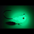 Big Sky White Red Eye Hecla Hammer glow image showing Kryptonite Glow finish in low-light conditions
