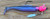Pink Destroyer Hecla Hammer jig rigged with a four inch Mood Ring paddle tail plastic, showing a high-visibility jig-and-plastic pairing for Lake Winnipeg walleye.