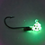 Wonderbread Ball Rattle displaying its charged Kryptonite Glow finish for increased visibility in stained water, deeper water, and low-light conditions.