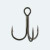 BKK Spear 21 SS replacement treble hook with round bend design and sharp hook points