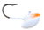 Erie Short Shank Jig in White and Orange Nose