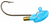 Big Sky Jigs Erie Stand Up Rattle Jig in Blue / Silver