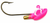 Big Sky Jigs Erie Stand Up Rattle Jig in Pink / White