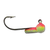 Rock & Roll Ball Rattle White Lemon Pink jig with white, lemon and pink Kryptonite Glow finish, built-in brass rattle and Eagle Claw hook