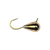 Tungsten 4 Anglers Gold tungsten jig with a polished gold tear-drop body and gold hook.