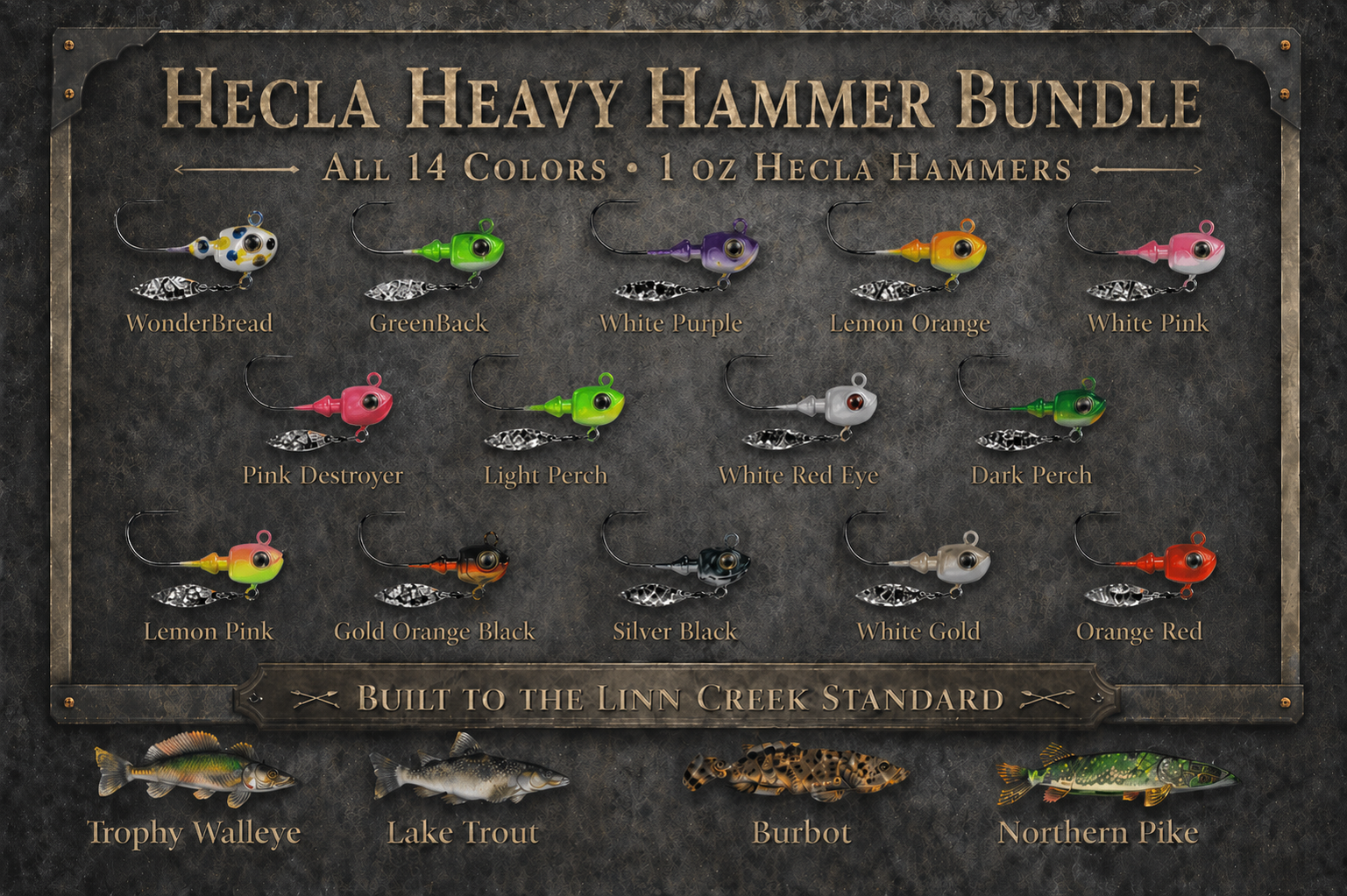 Hecla Heavy Hammer Bundle with complete 1 oz big-water Hecla Hammer coverage