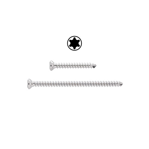 2.4mm Cortical Screw, Self-tap, T8 Star, Stainless-6mm