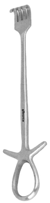 gSource Israel Retractor 7.5none 4 Prongs Blunt w/ Side Wings