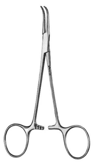 gSource Mixter Baby Forceps 5none Curved Partially Serrated