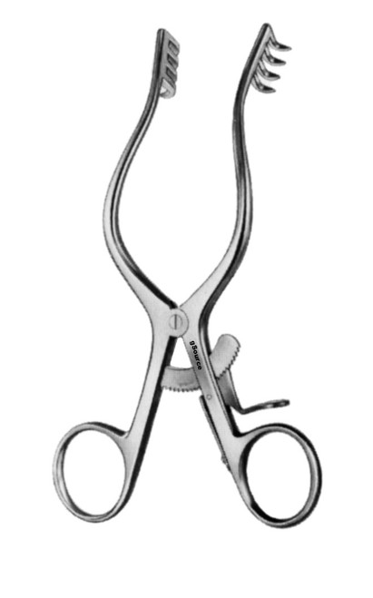 gSource Mollison Retractor 6none Sharp 4x4 9mm