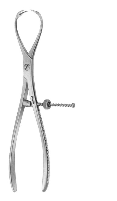 gSource Patella Forceps 7none 2X2 Sharp Teeth w/ Speedlock