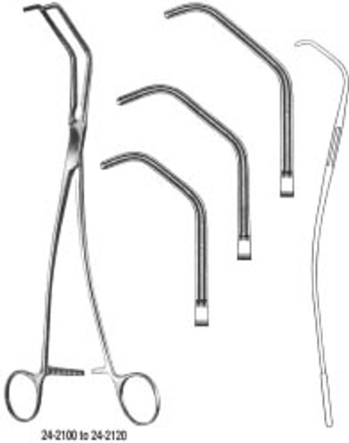 Integra-Miltex Debakey-Satinsky Vena Cava Clamp, 9.5none (240mm), Small