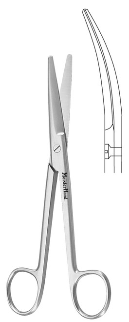 Integra-Miltex Mayo Dissecting Scissors, 5.625none (144mm), Curved, Standard Beveled Blades