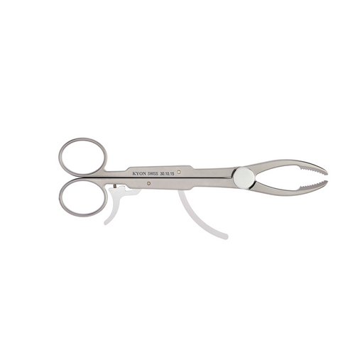 KYON Fine Touch Forceps / 175 MED Claw Max Span 55mm, Ti Alloy, SS