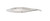 Integra-Miltex Castroviejo Corneal Section Scissors, 4.5none (11.4cm), Left, Inner Blade 1mm Longer...