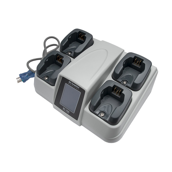 deSoutter BC-700 Multi Bay Charger fitted with 4 ea CA-703 Modules, Includes Power Cord