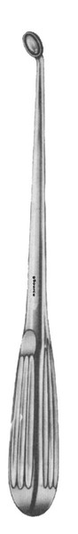 gSource Brun Curette 7none Hollow Handle Angled Oval #5/0